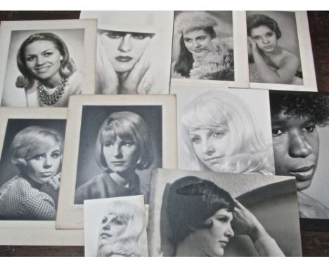 A quantity of black and photographic prints, many dating from the 1950s,1960s and 1970s comprising mainly female portrait stu