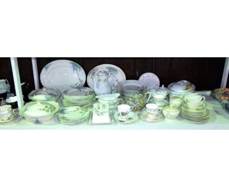 An extensive collection of ceramics including a quantity of Wilkinson art deco dinner wares with foxglove and woodland patter