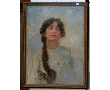 An interesting collection of 20th century portraits of female characters including half length example of a woman with plait,