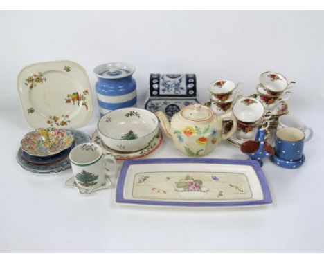 A collection of Royal Albert Old Country Roses pattern tea wares comprising six cups, six saucers and six tea plates, togethe