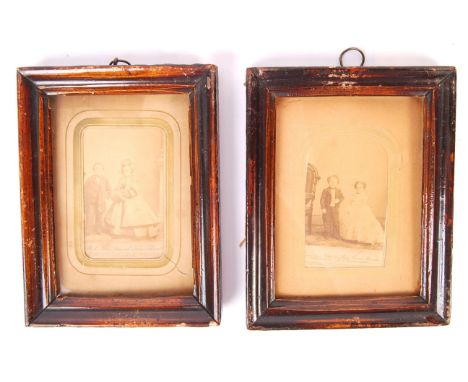 Two rare antique 19th century Victorian Carte De Visite / Cabinet photographs of PT Barnum / Circus related figures. Both 10x