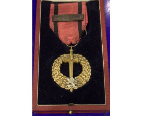 COMMEMORATIVE MEDAL OF THE ARMY OF THE CZECHOSLOVAK ARMY ABROAD In Fitted Case