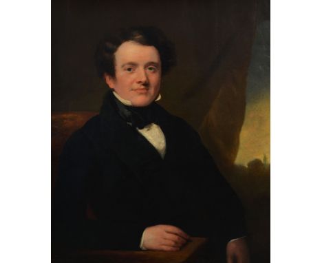 English School (19th century) - Portrait of a man  Oil on canvas 89 x 70cm (35 x 27 1/2in.) 