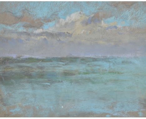 δ Diana Armfield (British b. 1920) - The Sea, Normandy Pastel Signed with initials, lower left 16 x 20cm (6 1/4 x 7 7/8in.) I