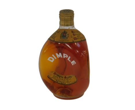 A bottle of John Haig &amp; Co Dimple Old Blended Scotch Whisky. 