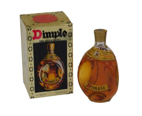 A bottle of John Haig &amp; Co Dimple Old Blended Scotch Whisky, boxed.