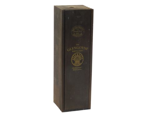 A bottle of Glengoyne Single Highland Malt Scotch Whisky, Twenty One Years, 70cl, in a wooden box.