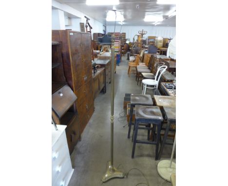 A brass standard lamp 
