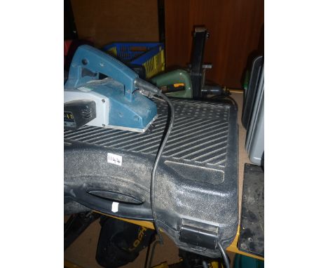 A cased Casals Professional 710W electric planer 13000 rpm, together with a Clarke woodworker 1inch belt sander, model number