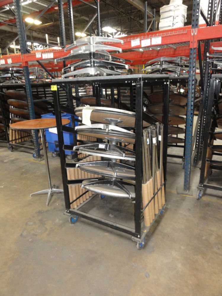 30" Cocktail Tables in Racks (10 per Rack)