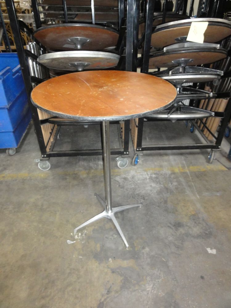 30" Cocktail Tables in Racks (10 per Rack)