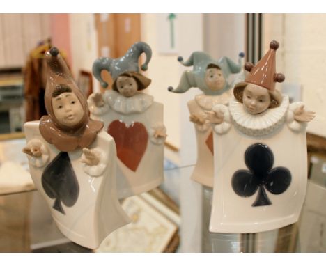 Four Nao jester playing card figures