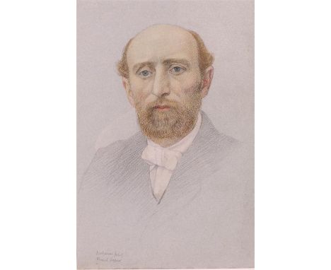 Joseph Edward Southall RWS NEAC RBSA ( 1861-1944 ) Posthumous portrait of a French professor signed on the reverse JE Southal