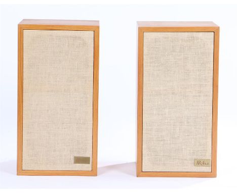 Two Acoustic Research AR-4xa acoustic suspension loud speaker system speakers, housed within their original cardboard box