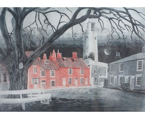  Richard Bawden RWS NEAC RE (b.1936) Southwold, etching with aquatint, signed, titled and numbered, 30/75, 45cm x 32cm 