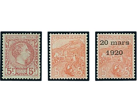 Monaco1885-1961, an outstanding collection unused, virtually complete, including the first issue complete mint, "Orphelins" s