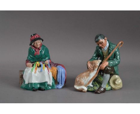 Two Royal Doulton ceramic figurines, comprising Silks and Ribbons H.N. 2017 and The Master, H.N. 2325 (2)