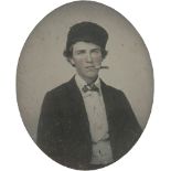 Daguerreotypes: Young man with cigar