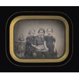 Daguerreotypes: Brother and two sisters