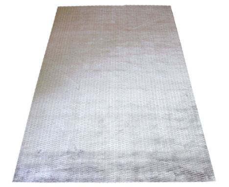 HOPPEN SILK CARPET, 265cm x 174cm, Bauhaus design in a silvered finish. 