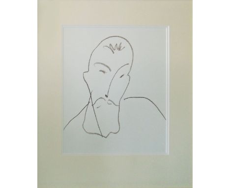 HENRI MATISSE (French, 1869-1954), 'Portrait of the Poet Nau', (S. 8425), unsigned, printed by Mourlot Freres, Paris, publish