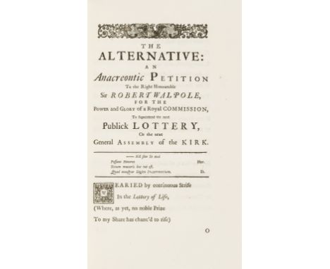 Mitchell (Joseph) Poems on Several Occasions, 2 vol., first edition, ?large paper copy, list of subscribers, woodcut decorati