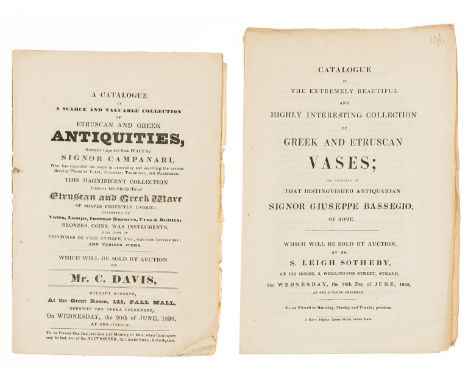 Michaelis (Adolf) Ancient Marbles in Great Britain, translated by C.A.M.Fennell, lithographed plates, original roan-backed cl