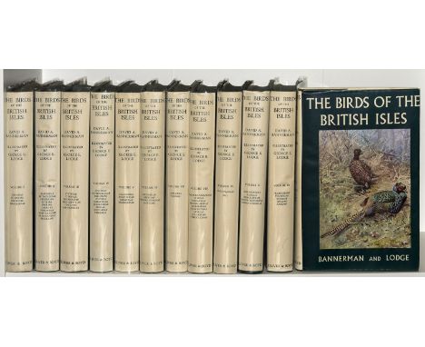 NO RESERVE Birds.- Bannerman (David Armitage) The Birds of the British Isles, 12 vol., first edition, inscribed and signed by