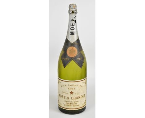 Mo&euml;t &amp; Chandon 1971 shop display Jeroboam advertising bottle, H56cm