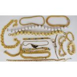 A collection of jewellery including Monet necklaces and bracelets, Ivana necklace and bracelet,