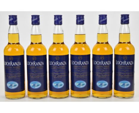 Six bottles of Arran Distillers Loch Ranza Founders' Reserve Scotch Whisky, 40% vol, 70cl. PLEASE NOTE ALL ALCOHOL & TOBACCO 