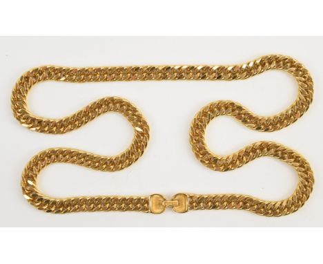 Monet curb link necklace, 143g, 74cm