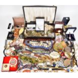 A collection of jewellery including Exquisite necklace, Jewelcraft bracelet, Rotary watches and
