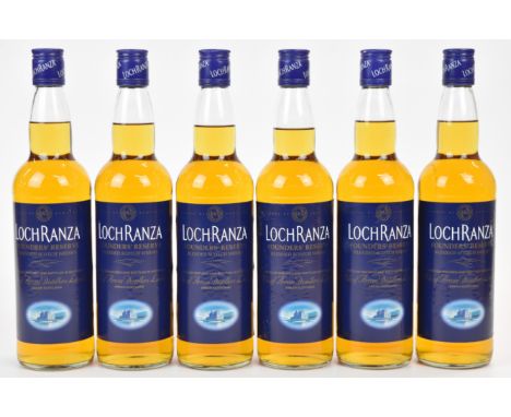 Six bottles of Arran Distillers Loch Ranza Founders' Reserve Scotch Whisky, 40% vol, 70cl. PLEASE NOTE ALL ALCOHOL & TOBACCO 