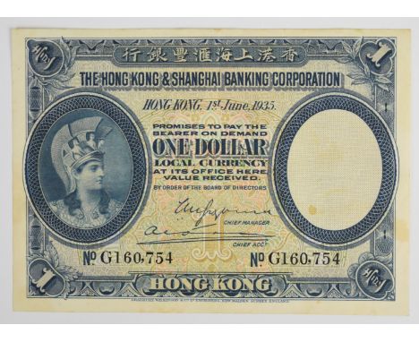 Hong Kong HSBC 1935 $1 banknote  