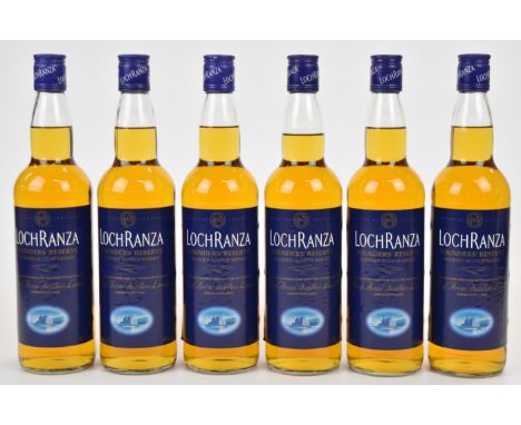 Six bottles of Arran Distillers Loch Ranza Founders' Reserve Scotch Whisky, 40% vol, 70cl. PLEASE NOTE ALL ALCOHOL & TOBACCO 