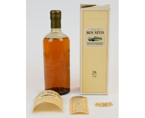 Ben Nevis 26 year old Single Highland Malt Scotch Whisky, distilled in 1968, bottle 46 of 227, 55.9% vol, 75cl, in original p