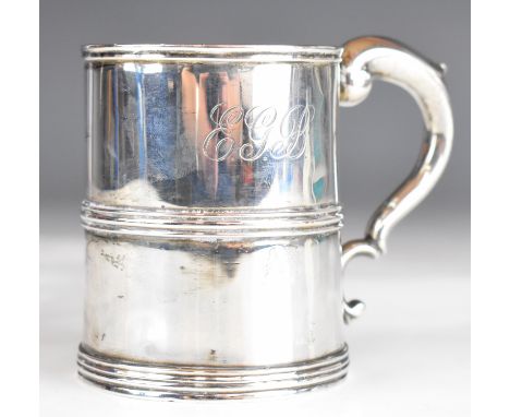 Georgian Scottish hallmarked silver half pint tankard of plain tapering form, Edinburgh 1784, maker&nbsp;James Hewitt, height