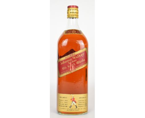 Johnnie Walker Red Label Old Scotch Whisky with label 'John Walker & Sons Ltd Scotch Whisky Distillers By Appointment to Her 