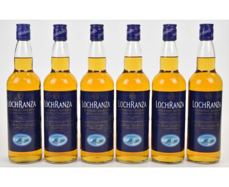 Six bottles of Arran Distillers Loch Ranza Founders' Reserve Scotch Whisky, 40% vol, 70cl. PLEASE NOTE ALL ALCOHOL & TOBACCO 