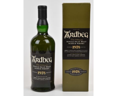 Ardbeg 1978 Single Islay Malt Scotch Whisky, limited edition bottled in 1997, 40% vol, 70cl, in original box. PLEASE NOTE ALL