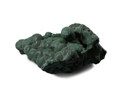 A very large botryoidal malachite boulder, unpolished.  6.55 kg, 27 cm (10 5/8 in.). [No Reserve] From Congo, Central Africa
