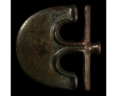 Middle Bronze Age, late 3rd-early 2nd millennium B.C. An anchor-shaped semi-circular blade, semi-elliptical in section, narro