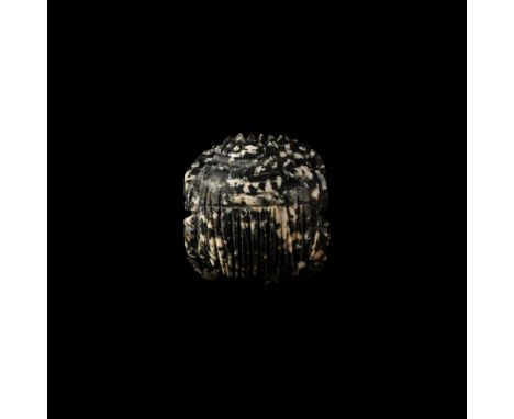 Saite Period, 664-525 B.C. Carved in the round with detailed carapace and legs; not pierced. Cf. Ben-Tor, D., The Scarab: A R
