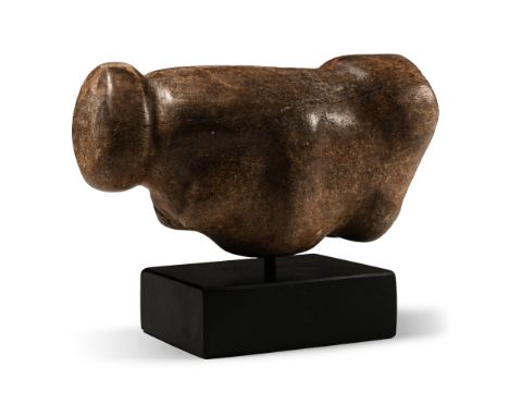 Neolithic Period, circa 6th-4th millennium B.C. or later Carved in the round with sturdy body, swollen belly and ovoid-sectio