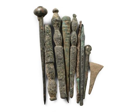 3rd-1st millennium B.C. Comprising: an awl, a chisel, various pins and pin finials. Cf. Iamoni, M., ‘Toggle Pins of the Bronz