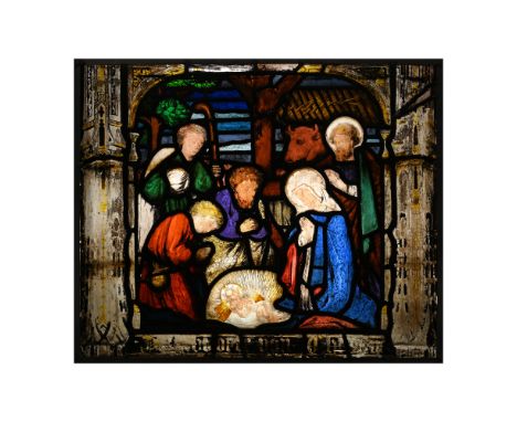 Flemish, late 19th Century A.D. or earlier. In late 15th century style, showing nimbate infant Jesus on the foreground illumi