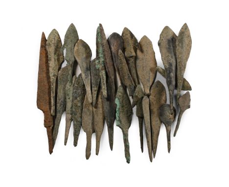 19 century B.C.-6th century A.D. Including triangular, leaf-shaped, barbed, paddle-shaped arrowheads with a flat, comparative