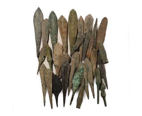 18th-7th century B.C. Including triangular, leaf-shaped, barbed, paddle-shaped with a flat, comparatively wide mid-rib, and o
