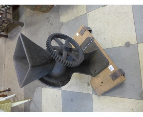A cast iron grinder